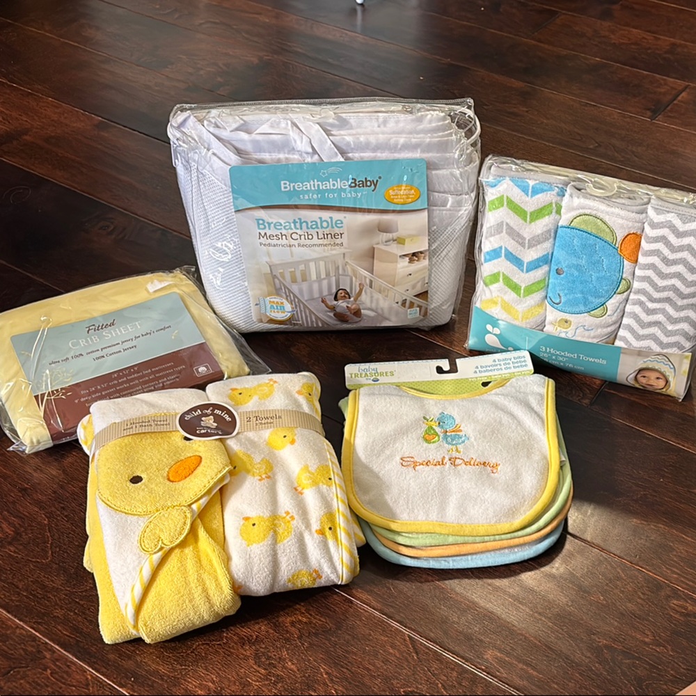 Baby Bath and Bedding Set with Duck Design